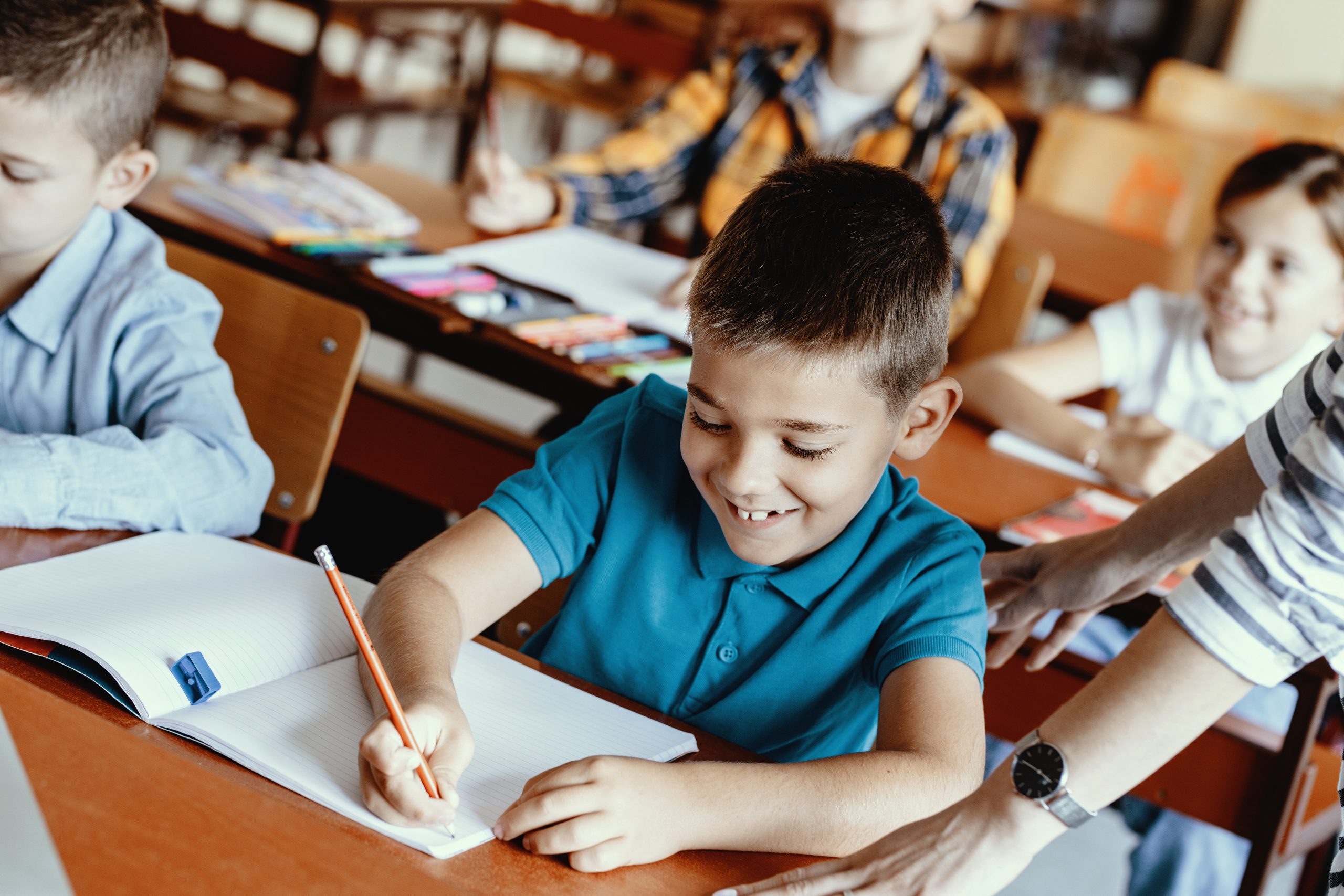 Alunni alla scuola primaria paritaria — San Francesco di Sales, Città di Castello